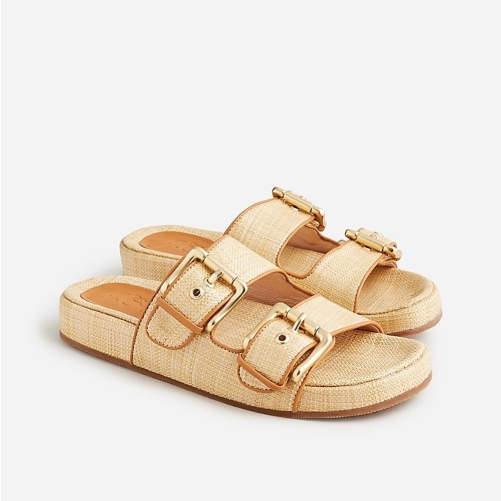 J Crew Two-strap woven buckle sandals
Item BR608